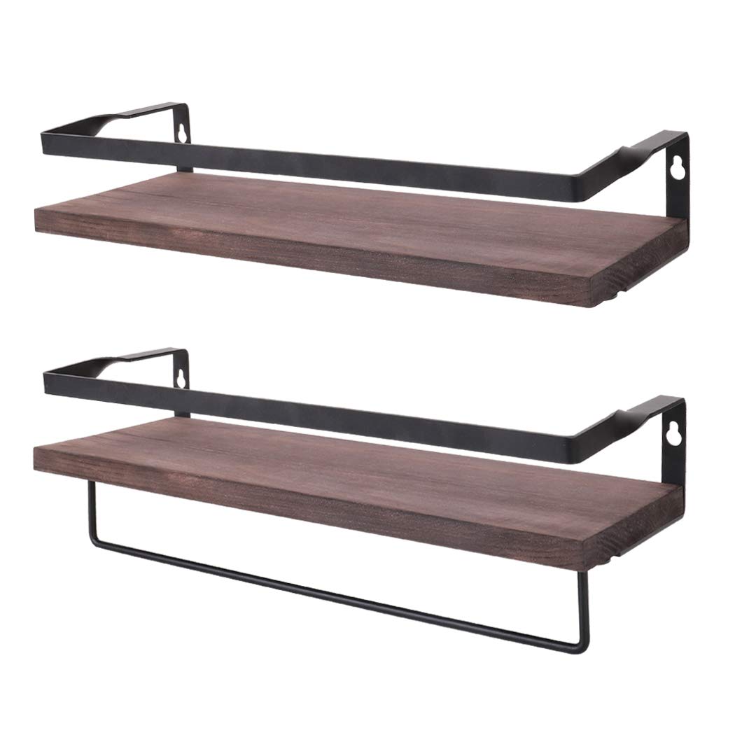 Amazon｜UNHO ウォールシェルフ 壁 棚 収納 ラック 壁掛け 本棚